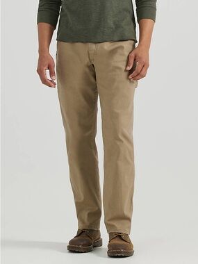 Wrangler Authentics Cargo Pants Khaki Utility Workwear 42x30 Durable Cotton
